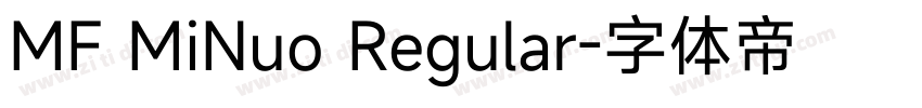 MF MiNuo Regular字体转换